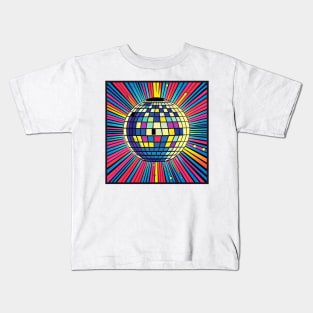 70s Retro Disco Ball Kids T-Shirt